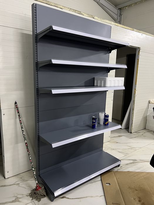 Raft metalic gri antracit polita 40cm baza 45cm
