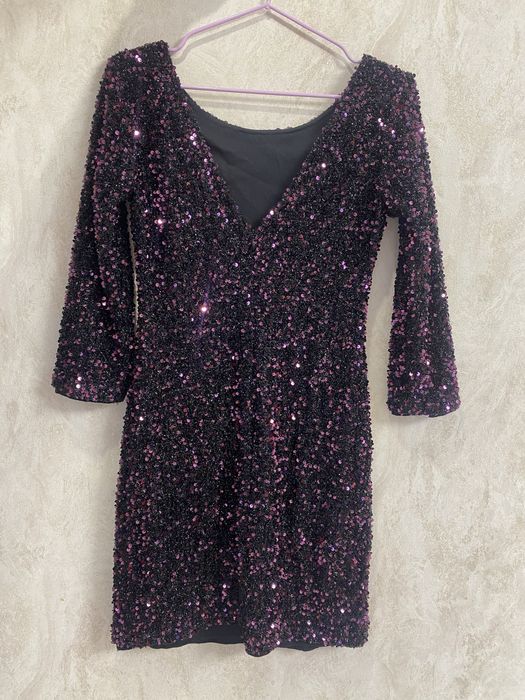 Платье в пайетках, вечернее платье, нарядное