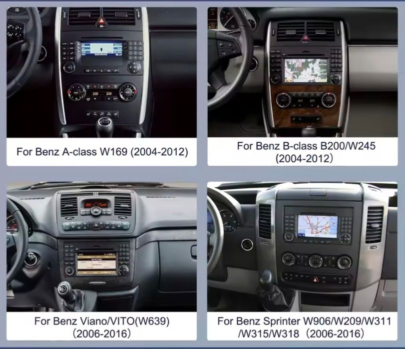 Navigatie Android Mercedes Sprinter, Vito, B Class, A Class , Viano