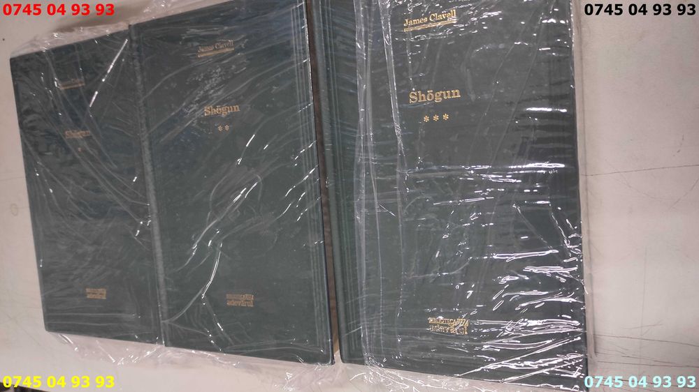 carte carti SHOGUN James Clavell 3 volume NOI IN FOLIE adevarul verde