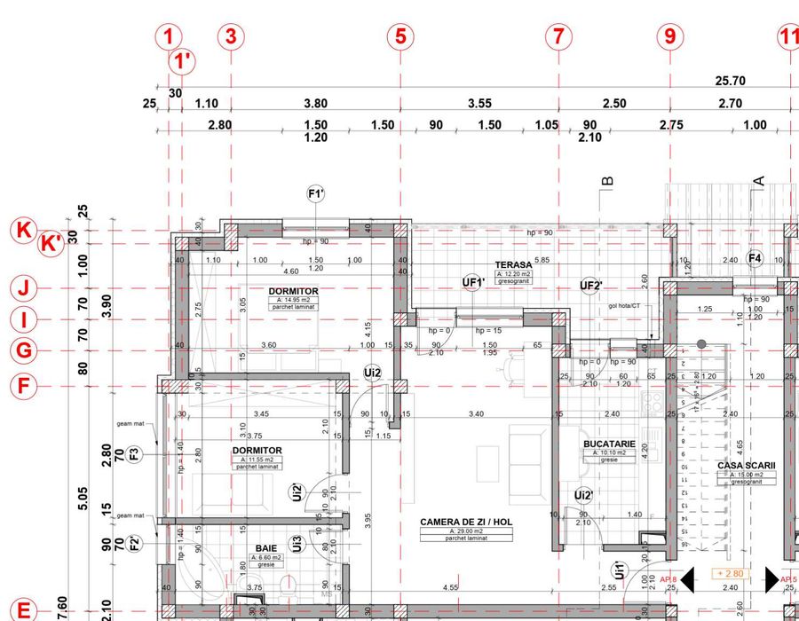 Proprietar vand apartament 3 camere 72 mp, Kogalniceanu, terasa inchisa, 2 locuri de parcare (optional)
