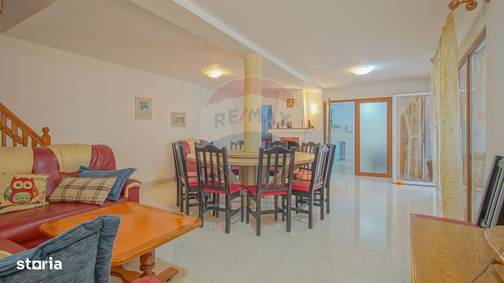 Casă + curte amenajată | 5 dormitoare, saună, sală sport | Purcăreni