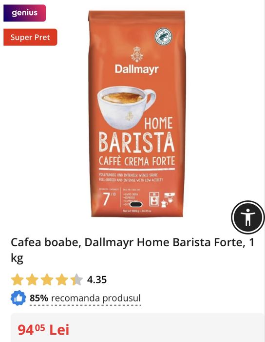 Cafea boabe diferite sortimente