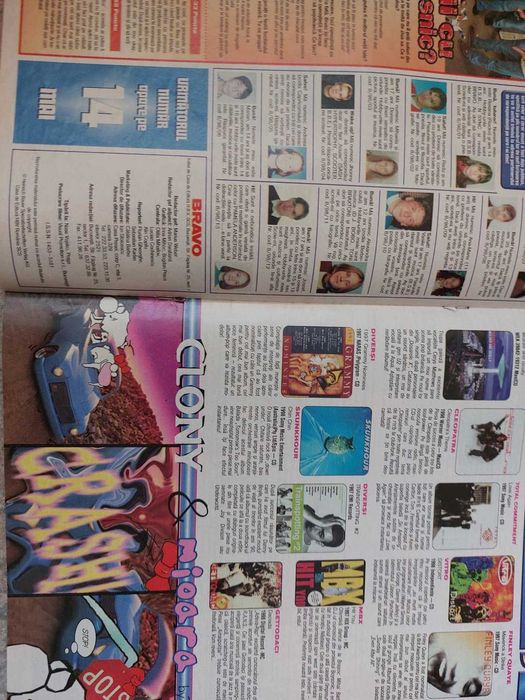 Revista Bravo Romania anii 90 cu the Nick si Aaron carter nr 6 1998