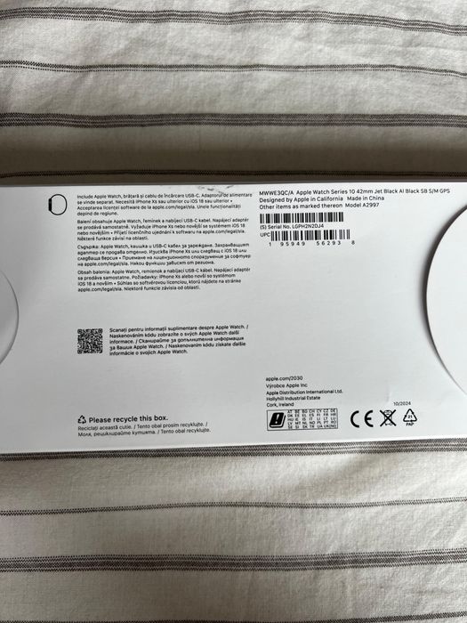 Apple Watch 10 42mm  aluminium case JetBlack