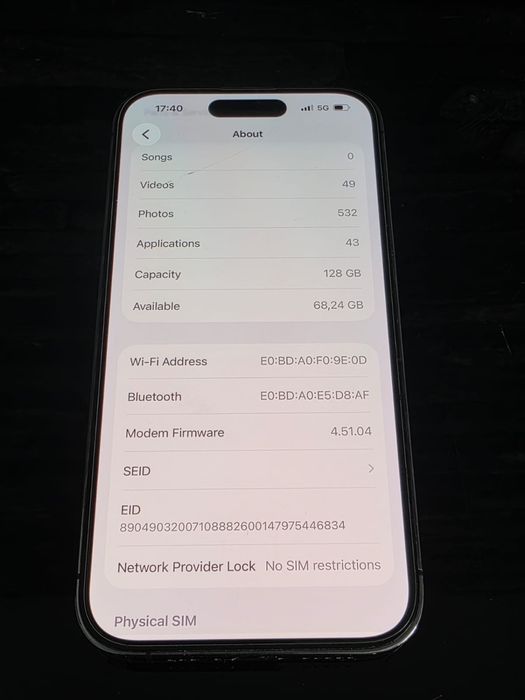 iPhone 14 pro 87%