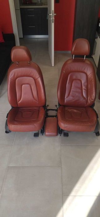 Кафяв кожен салон за Ауди А4 В8