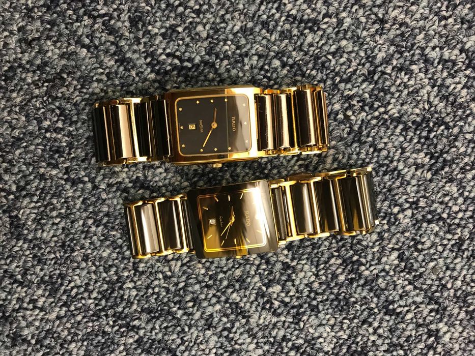 RADO DIASTAR Date Ceramic Gold Watersealed SAPPHIRE CRYSTAL 160.0395.3