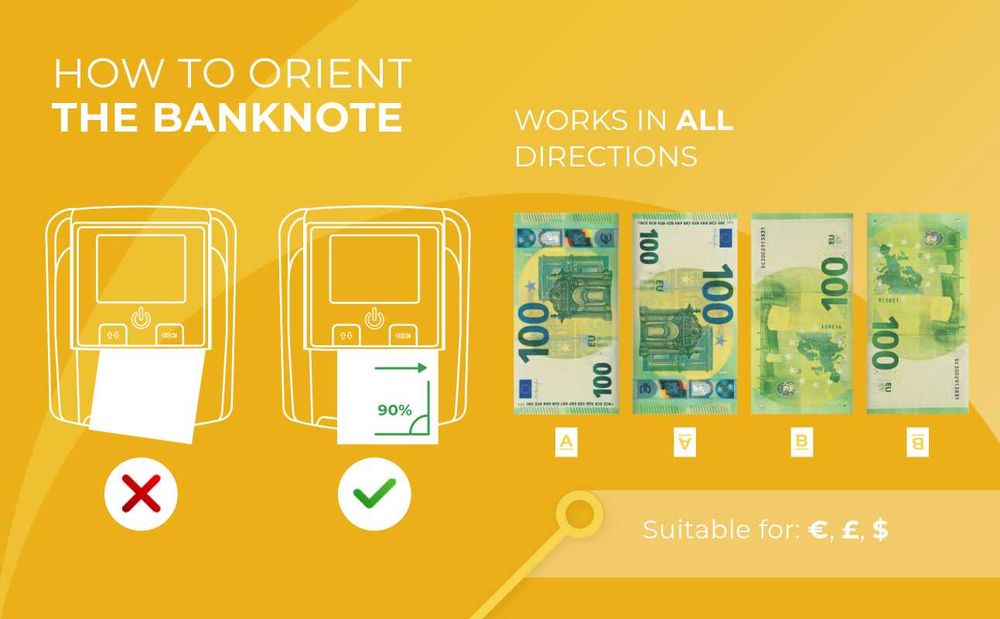 Детектор за фалшиви банкноти DETECTALIA D7T+