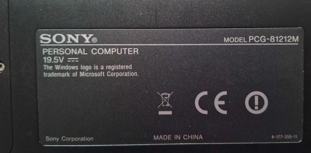 Laptop Sony Vaio