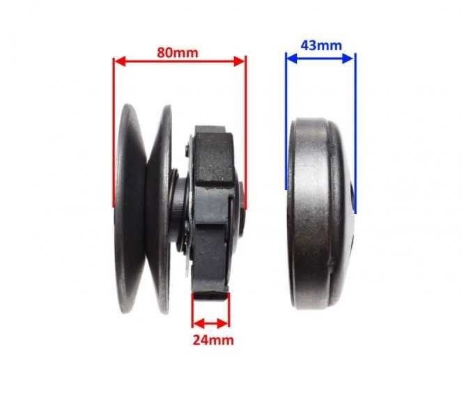 Съединител комплект с камбана за китайски скутери 4Т 125-150 кубика