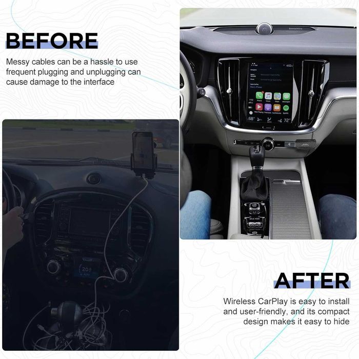 Безжичен адаптер за автомобил  MSXTTLY Carplay