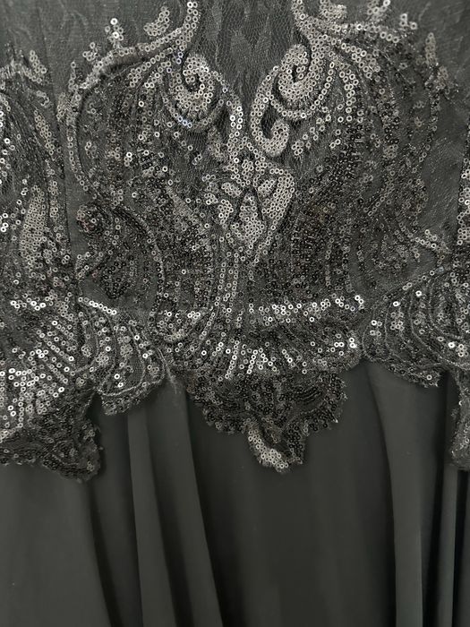 вечерние платья длинный черный