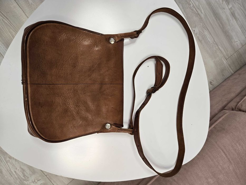 Дамска чанта, естествена камилска кожа, нова