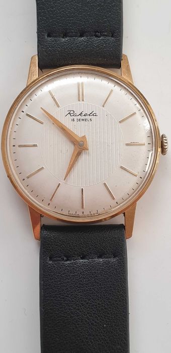 Много рядък руски ръчен часовник RAKETA 16 jewels