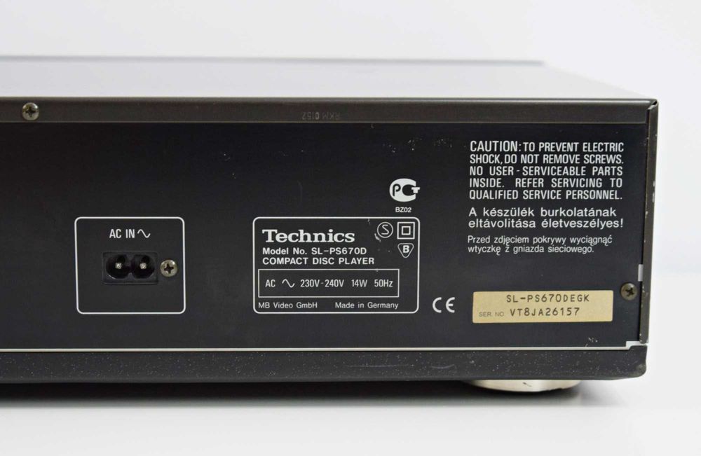 CD Player Technics SL-PS 670 D