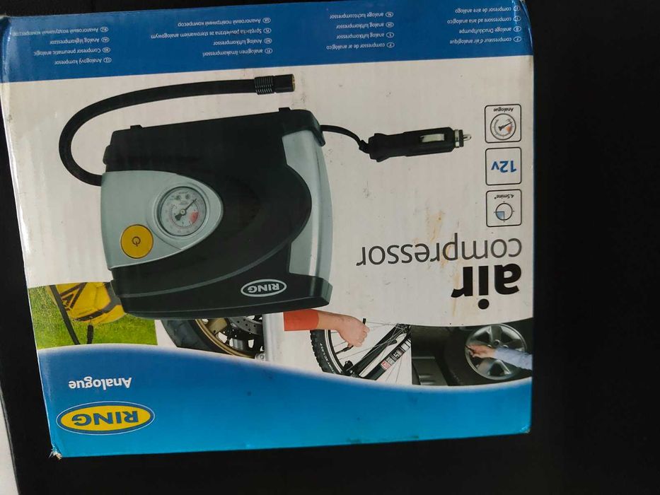 Английски компресор за гуми RING - 12V за кола