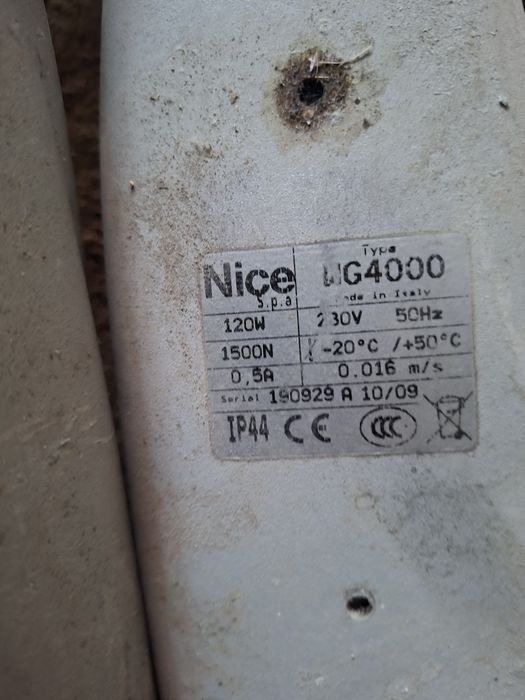 2 motoare Nice WG4000 220v