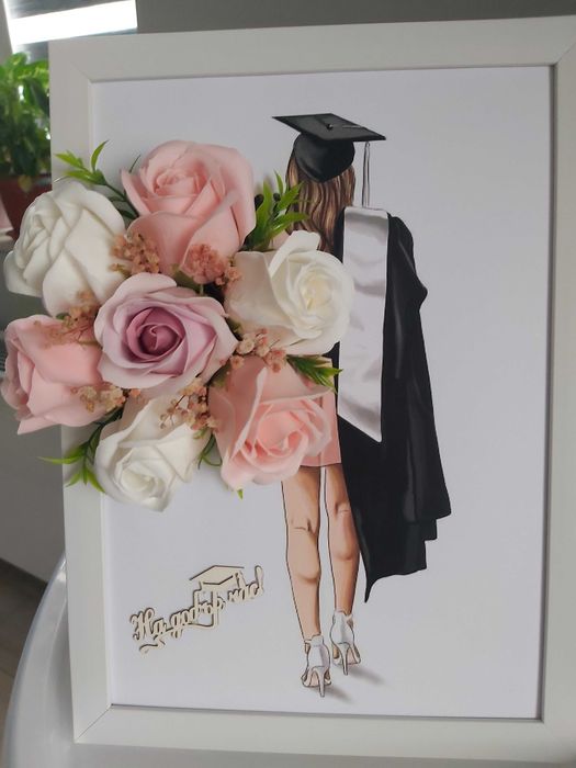 3D Картина със сапунени цветя