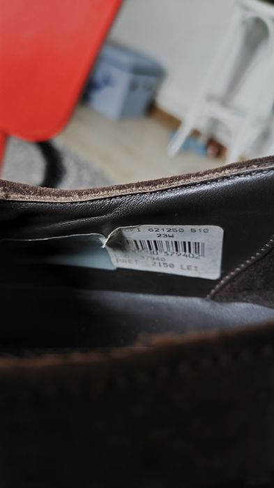 Pantofi Canali tip derby maro