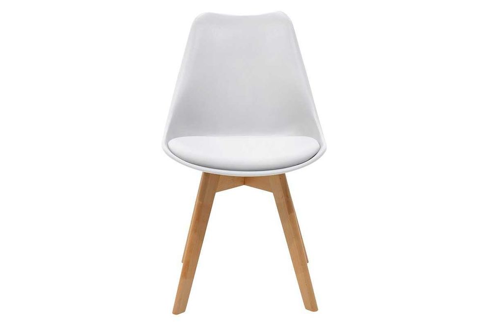 Комплект 4 стол Gasto, крака от масивна дървесина, 4 цвята - ПРОМОЦИЯ!