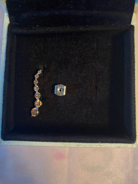 Серьга с кристаллами SWAROVSKI