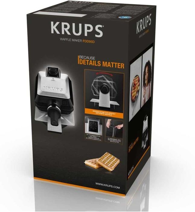 Професионален гофретник Krups FDD95D, 1200W