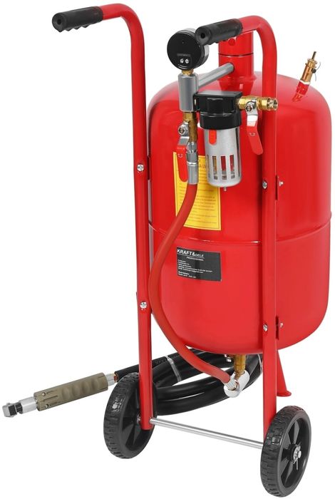 Statie de sablare profesionala cu nisip mobila 38L 400–700 l/min