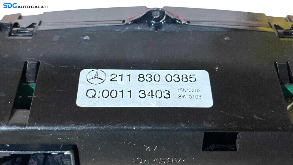 Panou Modul Unitate Comanda AC Aer Conditionat Clima Dublu Climatronic Mercedes Clasa E Class W211 2002 - 2009 Cod 2118300385 [LC1208]