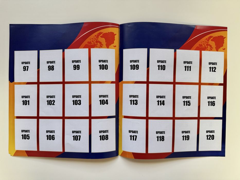 Mini-album pentru UPDATE SET si EXTRA-STICKERE compatibil cu albumul PANINI WORLD CUP 2026™