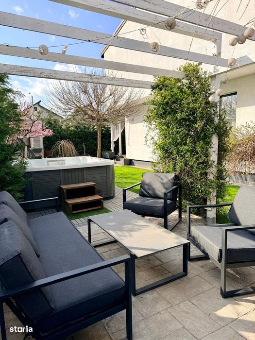 Casa ideala familie Tunari/jacuzzi, foisor BBQ, panouri solare