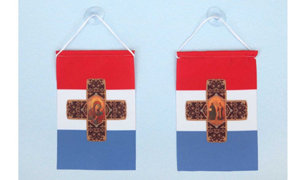 Български национални знамена за кола