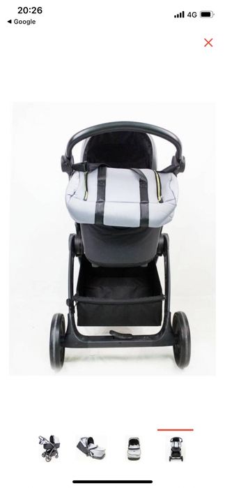 Коляска универсальная 2 в 1 Skillmax Wonder, серый