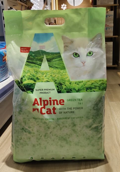 Наполнитель впитывающий силикагелевый Alpinе Cat 16л