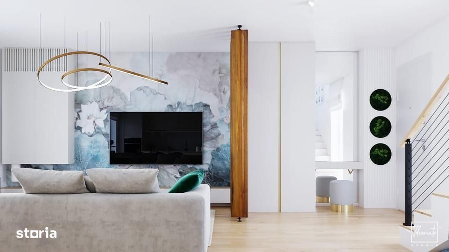 Vila 3 camere| Curte 60 mp | 2 dormitoare | 2 băi | Pipera