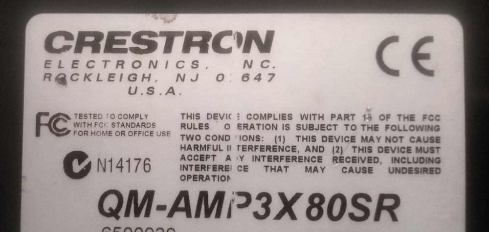 Statie amplificare profesională Crestron