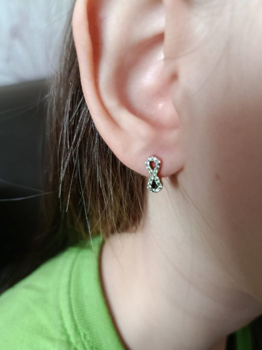 Сережки серебряные