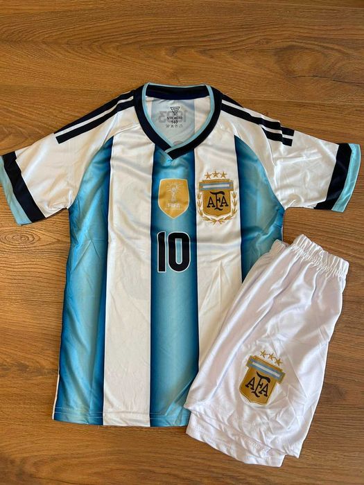 PROMOTIE Tricouri Echipament Compleu fotbal copii - Argentina - Lionel Messi