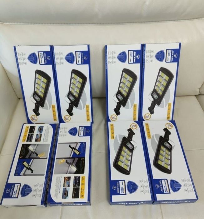Set 8 Lampi Solare cu Senzor și Telecomanda JORTAN Lampi Gradina incarcare solara