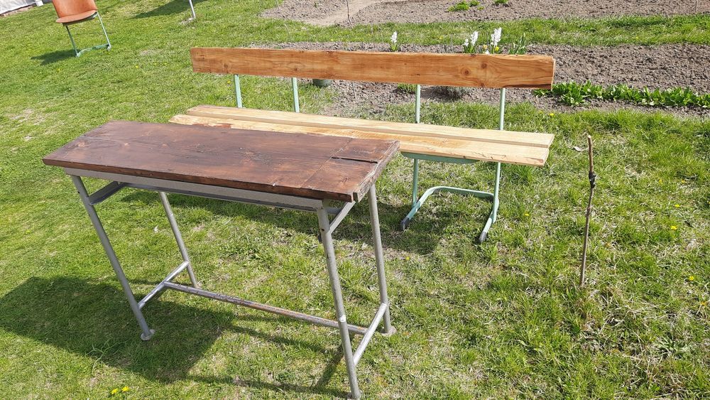 Mobilier gradina mese și scaune schelet metalic  rezistente
