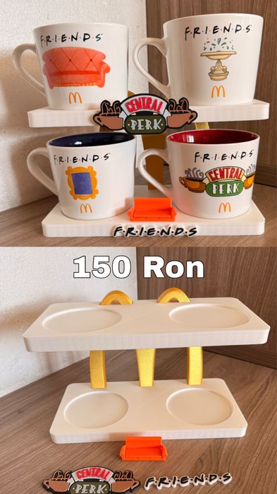 Suporturi pentru ceașcă/ cană figurine McDonald's Friends - 3D Box Support print