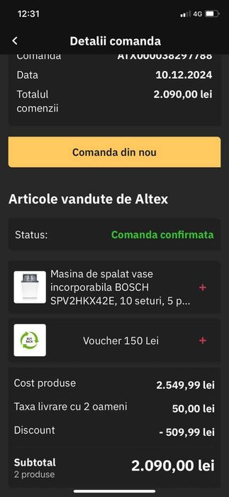 Masina de spalat vase Bosch