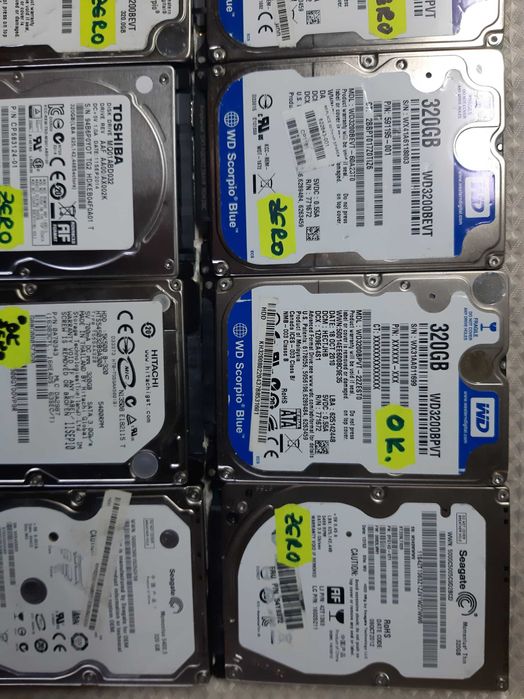 LOT 11 bc Hard Disk Sata 2,5" HDD-320 Gb