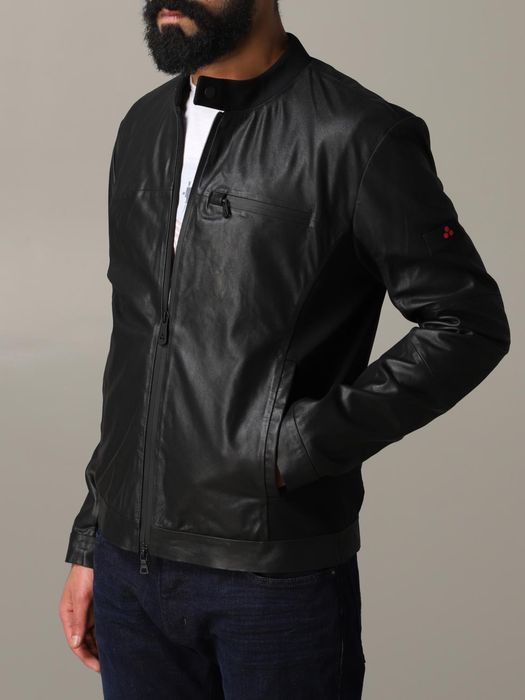 PEUTEREY : Leather Biker - Кожено хибридно яке размер ХЛ - Оригинал