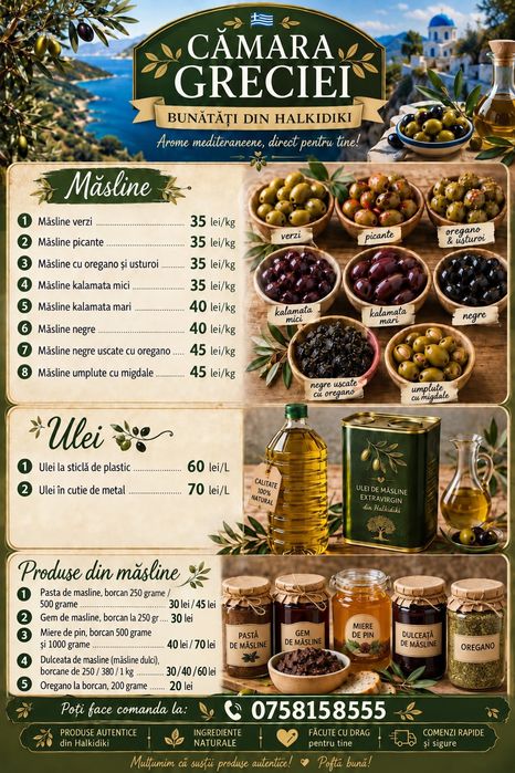 Cămara Greciei- produse din Halkidiki,