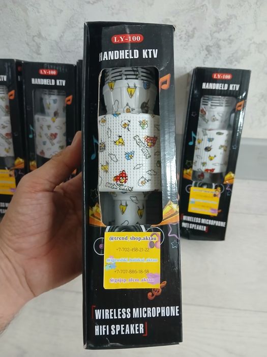 Детские караоке микрофоны 2000тг