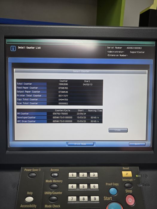 Copiator konica minolta bizhub pro 1051 1200