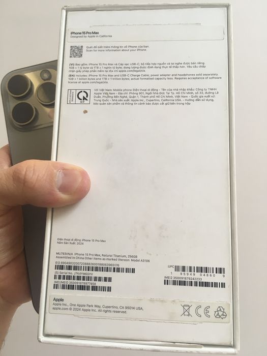 Iphone 15 pro max natural 256 tali 87% yomkist