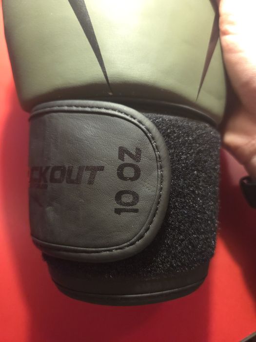 Mănuși box KNOCKOUT 10 oz – piele naturală, ca noi