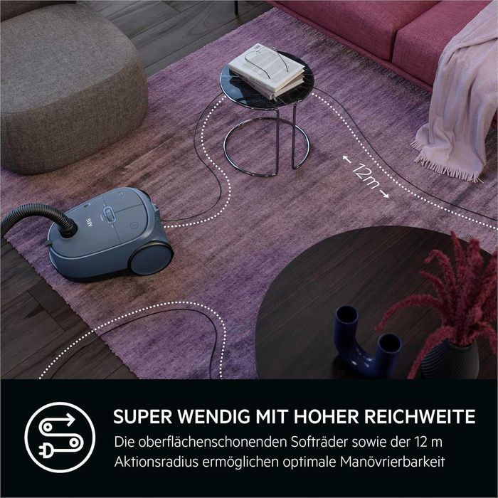 Прахосмукачка AEG CLEAN 6000 с торба 850 W, AB61C2DBS